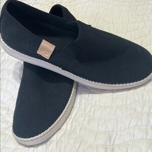 UGGs Black Canvas Slip-On Shoes